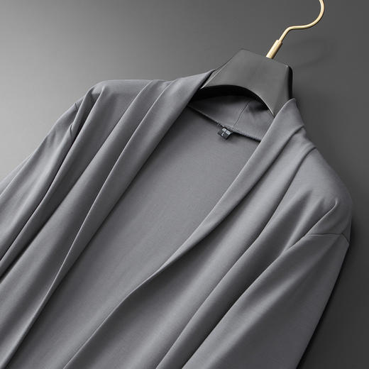 【Q】【新款DBJ】大依优型大码开衫外套加肥加大肥佬休闲商务上衣男士胖子简约百搭 商品图3