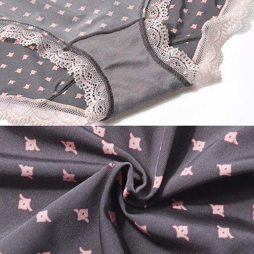 【3F】安莉芳【2条装】棉质底裆内裤套装女士舒适中腰三角裤EP1039C 商品图3