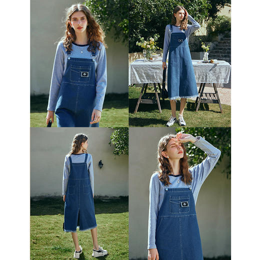 OLrain欧芮儿牛仔蓝时尚套装女早春2024年新款时尚休闲两件套 商品图2