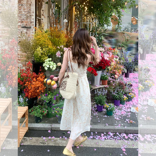 <曾小咸推荐>限时折扣 【春日花精灵】吊带碎花连衣裙 商品图4