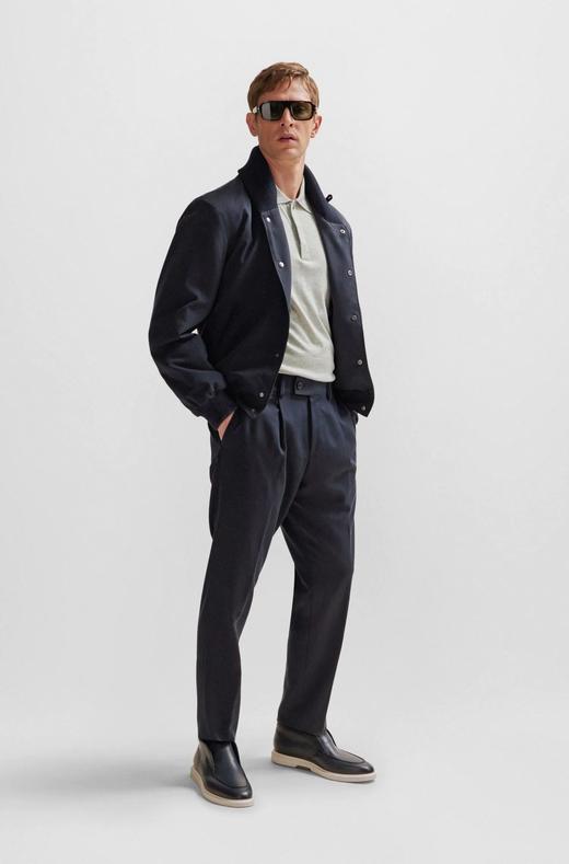 HUGO BOSS POLO男  50507769-041 银色.50%棉50%桑蚕丝(配料除外)

 商品图3