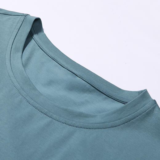 都市丽人都市锋尚舒适外出春夏睡衣男32支纯棉单面家居服薄款短袖短裤男士纯棉套装FH42B1 商品图5