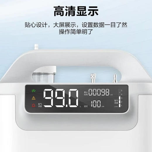 海尔5L升家庭医用级制氧机制氧雾化一体机医用级老年人吸氧机家用 医用5L制氧机HYY-Z506W 商品图4