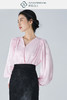 扶摇 改良版汉服衬衣长袖上衣日系新中式国风粉色真丝衬衫女 商品缩略图5