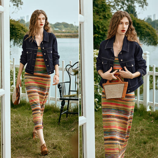 欧芮儿水洗蓝牛仔外套女短款早春2024新款宽松复古牛仔上衣小个子 商品图4