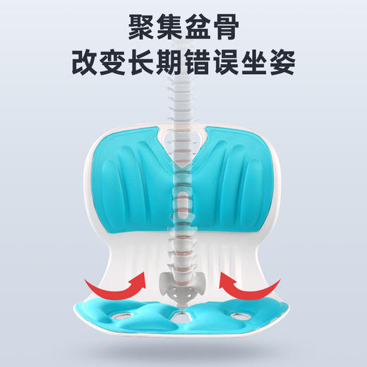【专利设计 坐享舒坦】呵护脊椎 护腰辅助坐姿 端正坐姿坐垫 人体工程学护腰矫姿辅助坐垫 美臀塑形 舒缓腰部压力 商品图4