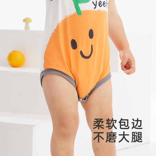 英氏婴幼儿连体衣春夏短袖男女宝爬服纯棉透气新款新生儿衣服 商品图3