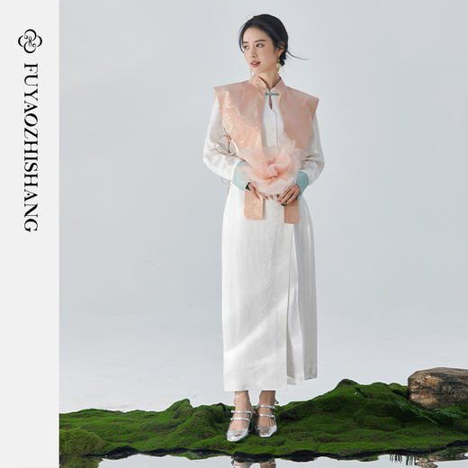 扶摇 新国风半身裙女秋2023通勤改良日常小个子汉元素长裙子 商品图2