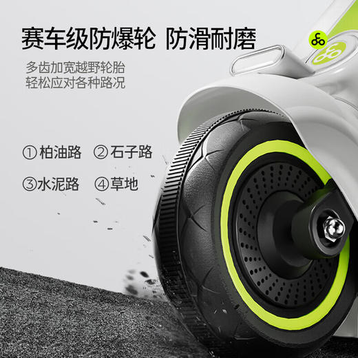 酷骑E2小绿芽儿童电动车摩托车3-8岁   ZJ 商品图2