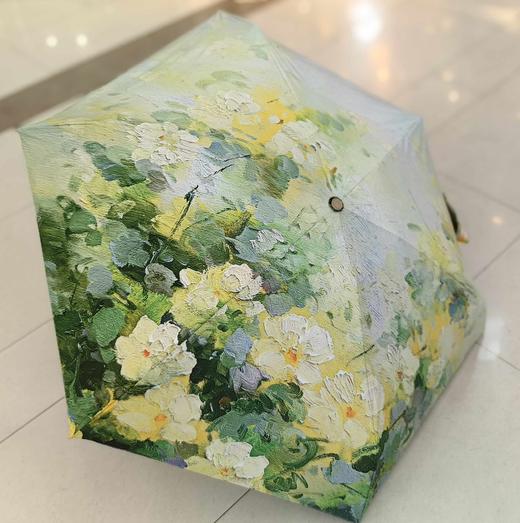 优品堂【如花如歌6】加大、超轻、金骨、黑胶、五折手机大小太阳伞 商品图1