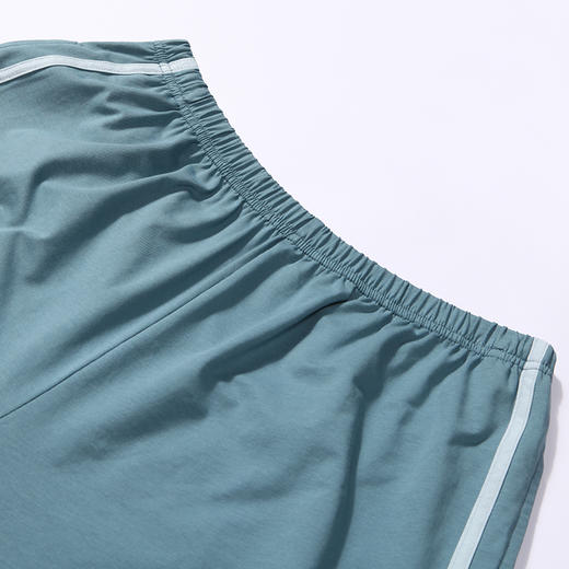 都市丽人都市锋尚舒适外出春夏睡衣男32支纯棉单面家居服薄款短袖短裤男士纯棉套装FH42B1 商品图7