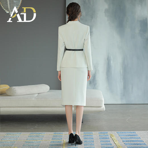 AD高端职业装女套装轻奢名媛范西装套裙收腰显瘦开叉包臀裙工作服 商品图4