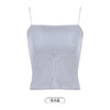 都市丽人吊带背心女罗纹棉背心无尺码固定杯棉质吊带背心无钢圈无排扣LV43A1 商品缩略图10