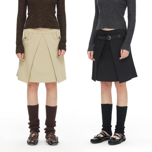 NUTH立体解构设计感休闲通勤a字半身裙女 商品图6