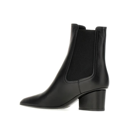 FERRAGAMO 菲拉格慕 女士皮革短靴 黑色 745259 商品图2