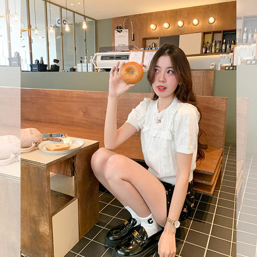 <曾小咸推荐>  针织T恤/碎花半裙 商品图3