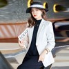 TZF-黑色印花西装外套女新款今年流行韩版修身气质小西服上衣 商品缩略图7