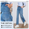 OLrain欧芮儿蓝色牛仔裤女春季2024年新款通勤宽松休闲百搭九分裤 商品缩略图3