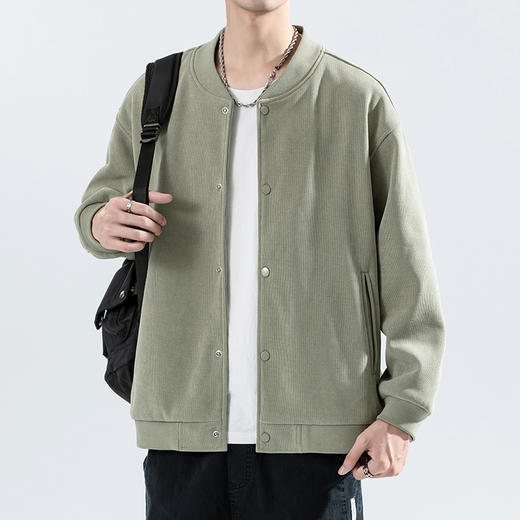 【Q】【新款DCS】大依优型大码棒球领外套灯芯绒夹克加肥加大肥佬休闲上衣男士胖子潮款 商品图2