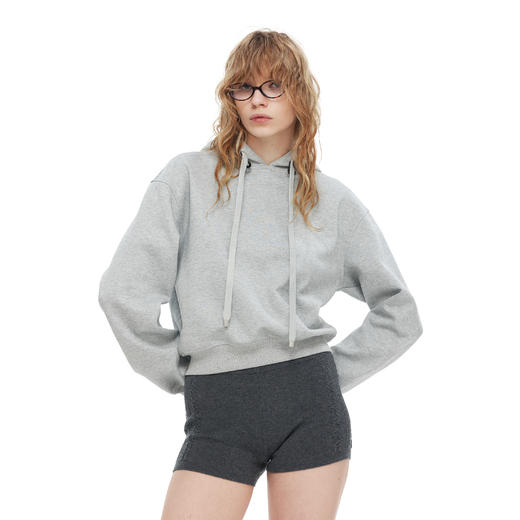 NUTH短款修身显瘦连帽套头卫衣女 商品图3