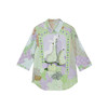 谜底合体花色衬衫女2024夏新款文艺风原创印花衬衣分袖246MC7006 商品缩略图4