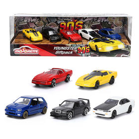 Majorette 美捷轮 90年代复古车组 |仿真合金汽车模型90年代复古车组奔驰男孩 3岁+