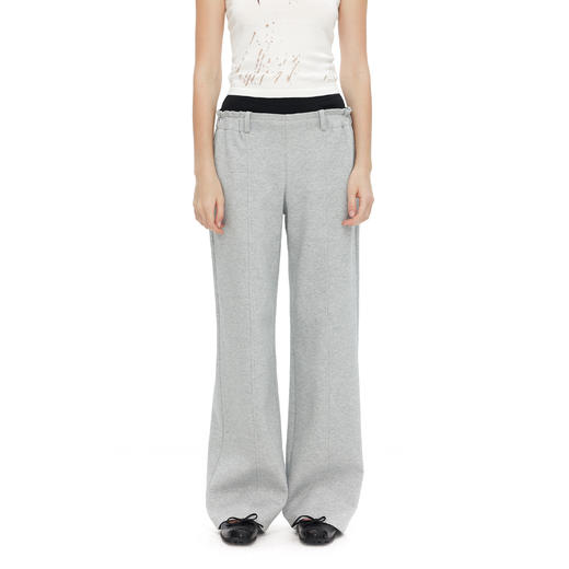 NUTH双腰头拼接设计感宽松显瘦直筒休闲卫裤 商品图5