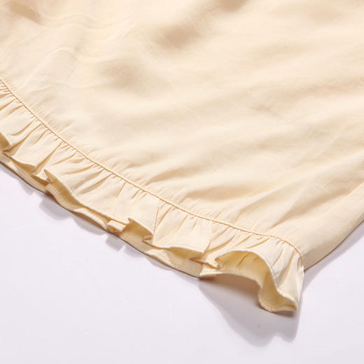 都市丽人生活家居春夏睡衣女泡泡梭织棉家居服薄款短袖短裤女士梭织棉套装LH41D8 商品图6