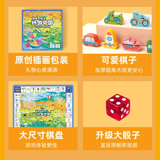 【可折叠式大棋盘】玩具先生财富冒险王 儿童大富翁环游 中国世界 亲子互动棋牌桌游玩具 商品图6