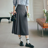 OLrain欧芮儿灰色半身裙女早春2024年新款通勤百搭设计感百褶长裙 商品缩略图1