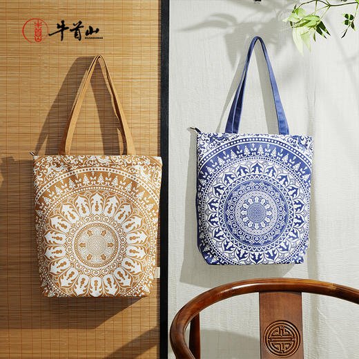 牛首山文创得福包国潮绒布男女包南京文化旅游纪念品生日礼物礼品 商品图4