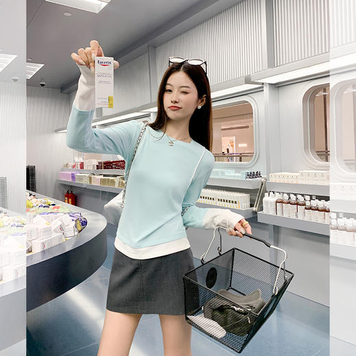 【129元任选2件】现货！ 【单穿内搭都出彩】2色长袖T恤 商品图1