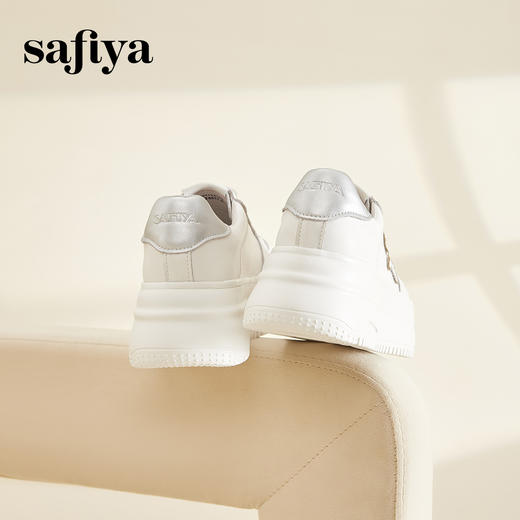 Safiya/索菲娅2024潮流星星厚底增高百搭运动休闲风板鞋 SF41112126 商品图3
