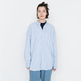 nanamica Button Stripe Shirt 女装纽扣领机能性经典款条纹衬衫