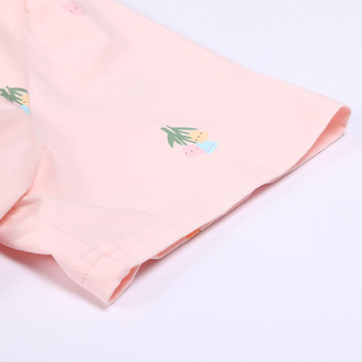 都市丽人生活家居春夏睡衣女32支CVC单面家居服薄款短袖短裤女士套装LH41D1 商品图5