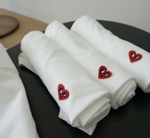 Happy Hea*t独家定制300g 40支高阶双纱面料棉T 商品图3