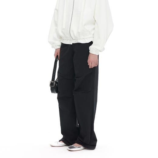 NUTH复古做旧纹理设计感宽松直筒显瘦休闲工装裤女 商品图5