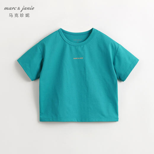 【棉感速干】马克珍妮男女童运动速干短袖T恤上衣夏装新款240321 商品图2
