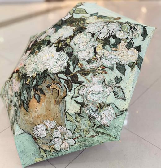 优品堂【如花如歌6】加大、超轻、金骨、黑胶、五折手机大小太阳伞 商品图3