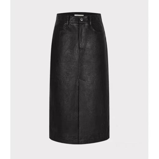 【à perles】环保皮前开叉半裙 手感chao软 皮质细腻【现货】 商品图3