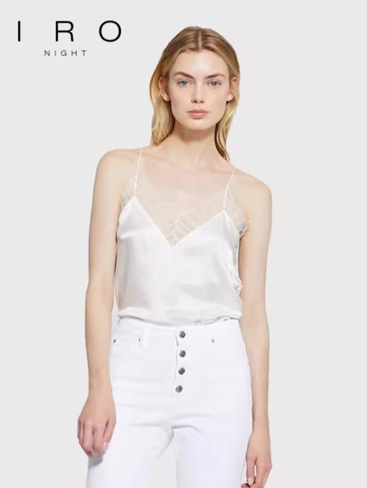 【2F】IRONight 【秦岚同款】法式轻奢百搭睫毛蕾丝吊带背心内搭上衣女 商品图1