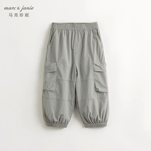 【吸湿速干】马克珍妮男女童工装运动速干裤束脚裤春装新款240277 商品图0