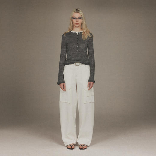 NUTH多口袋宽松廓形感显瘦茧形工装裤 商品图4