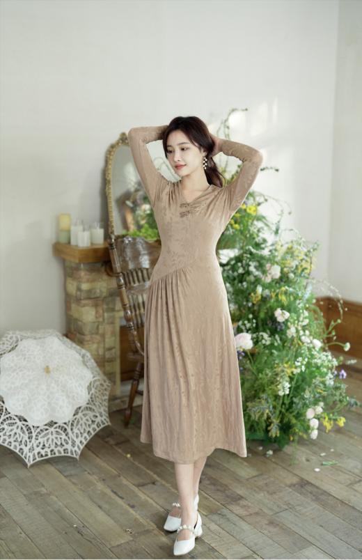 逸红颜明月优选#『星萧』好温柔的裙子!知性针织提花连衣裙，清雅飘逸!超弹!超显瘦!！ 商品图11