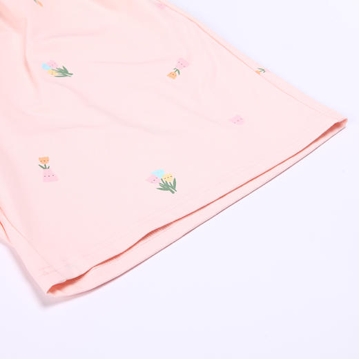 都市丽人生活家居春夏睡衣女32支CVC单面家居服薄款短袖短裤女士套装LH41D1 商品图7