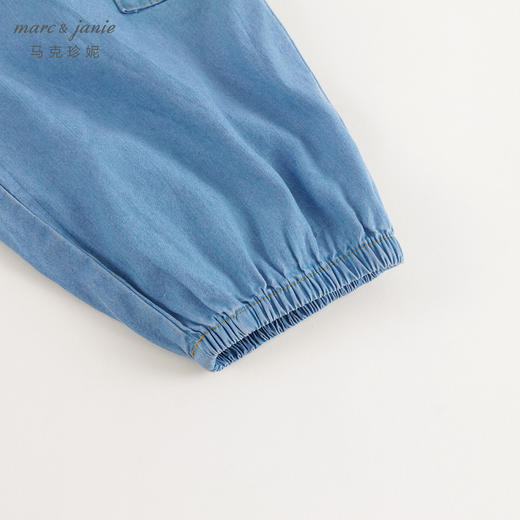 马克珍妮男女童凉感防晒天丝牛仔裤儿童工装束脚裤春夏新款240816 商品图5