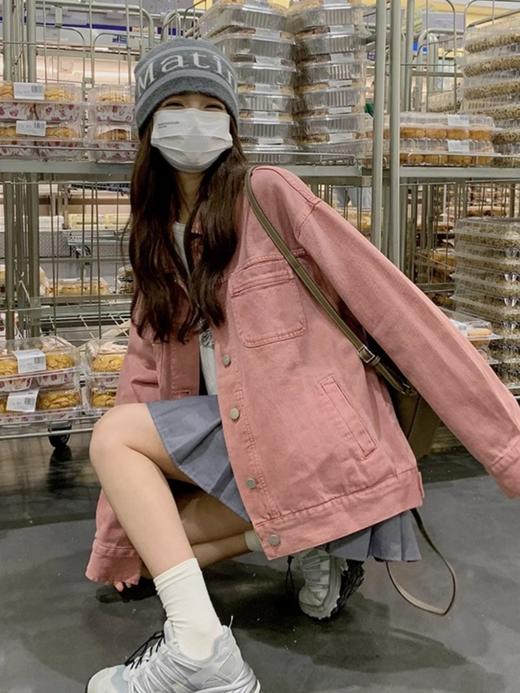 老米优品。春款。韩系 复古做旧 《石磨褪色水洗牛仔外套》爱的就是这一份少年感！慵懒感！怀旧感！巨百搭~~ WT240219A  偶 商品图6