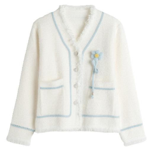 小香风外套，女春装新款女装外搭短款上衣流苏外衣开衫春秋披肩CC-MY-1081 商品图4