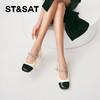 星期六优雅小香风方头粗跟玛丽珍SSC1111040 商品缩略图7