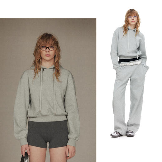 NUTH短款修身显瘦连帽套头卫衣女 商品图6